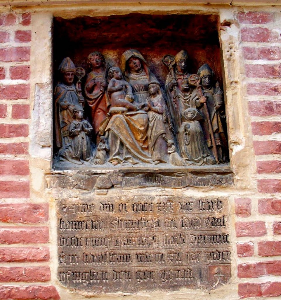Landshut, kościół św.Jodoka, płaskorzeżba / Landshut , st.Jodok, relief [gr], Ландсхут