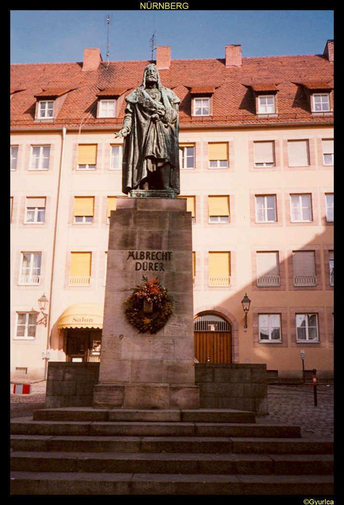 Nürnberg, Albrecht Dürer szobra, Нюрнберг