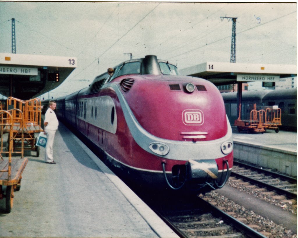 Nürnberg VT 601 AlpenSeeExpress auf dem Weg in den Norden (1982), Нюрнберг