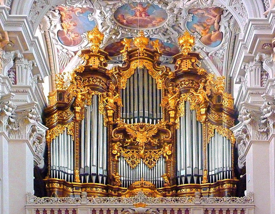 Passau - Dom St. Stephan, Teil der größten Kirchenorgel der Welt, Пасау