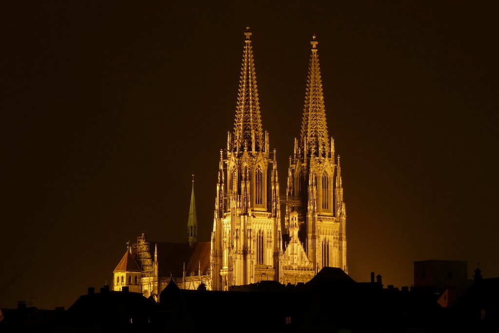 Kathedrale bei Nacht, Регенсбург