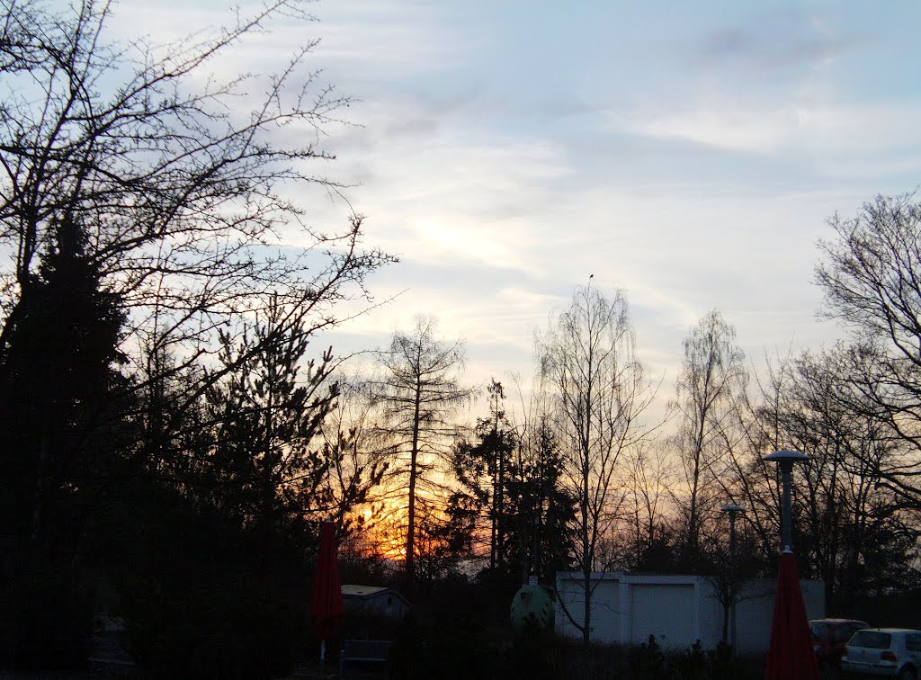 Sonnenuntergang in Hof 3.04.12, Хоф