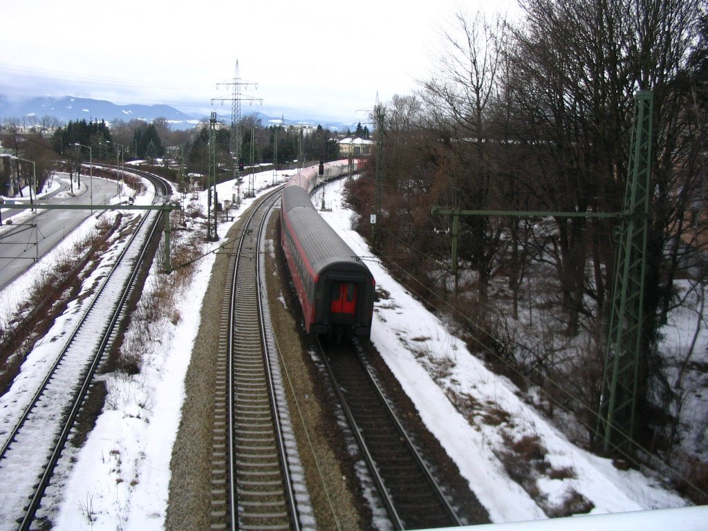 View of railway - Tren yolu, Розенхейм