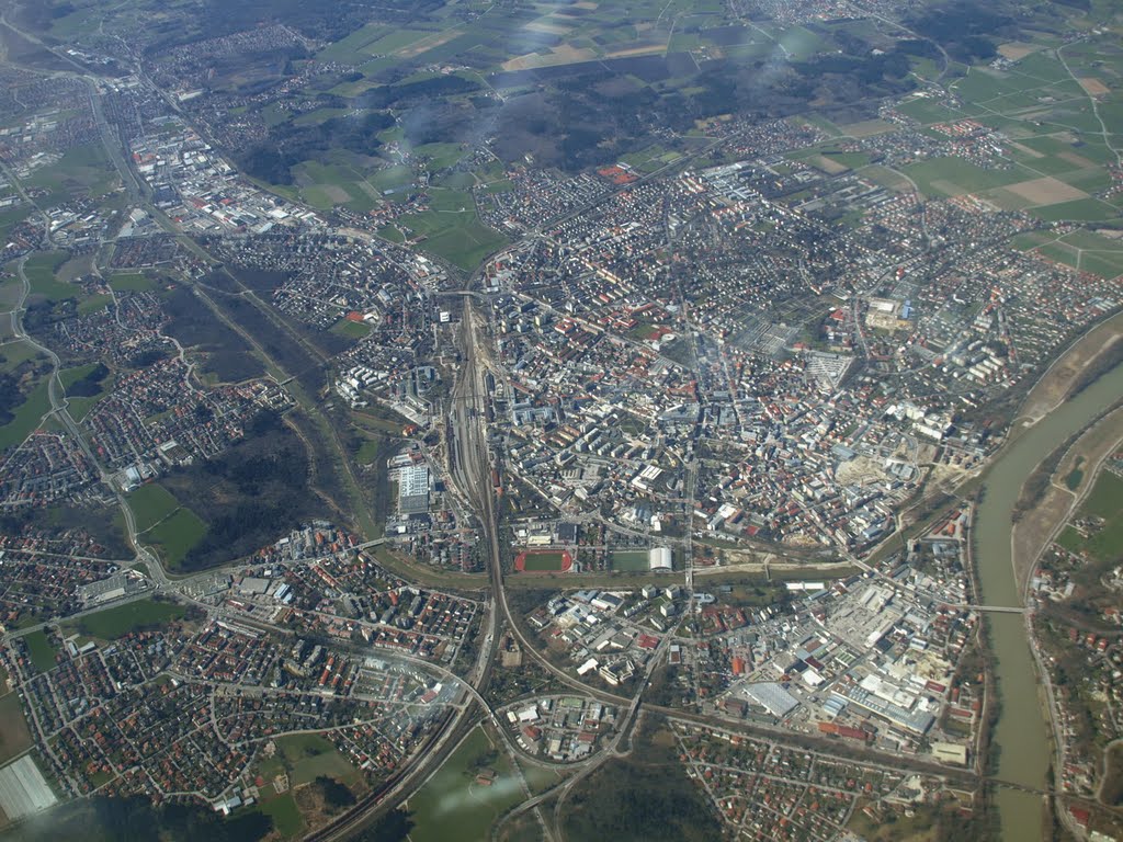 Luftbild von Rosenheim, Розенхейм