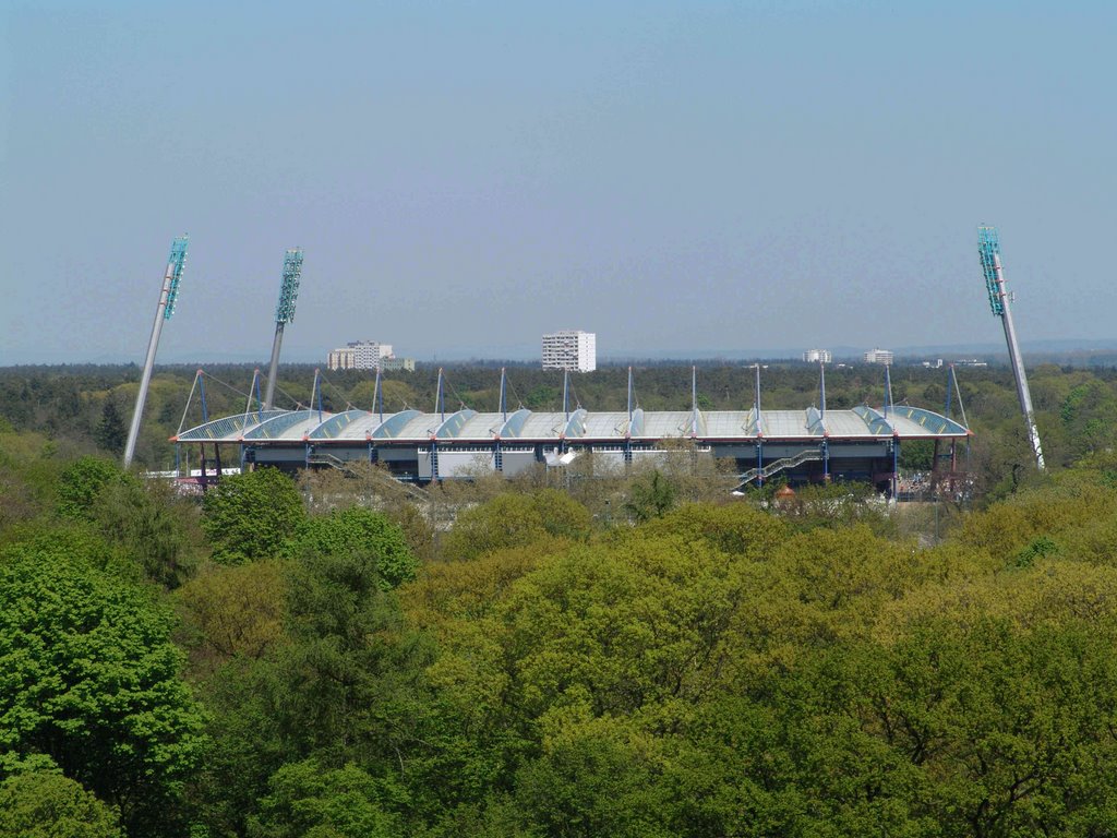 Фото das KSC Stadium vom Schloßturm в городе Карлсруэ