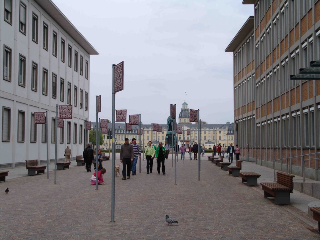 Platz der Grundrechte vor dem Schloß Karlsruhe, Карлсруэ