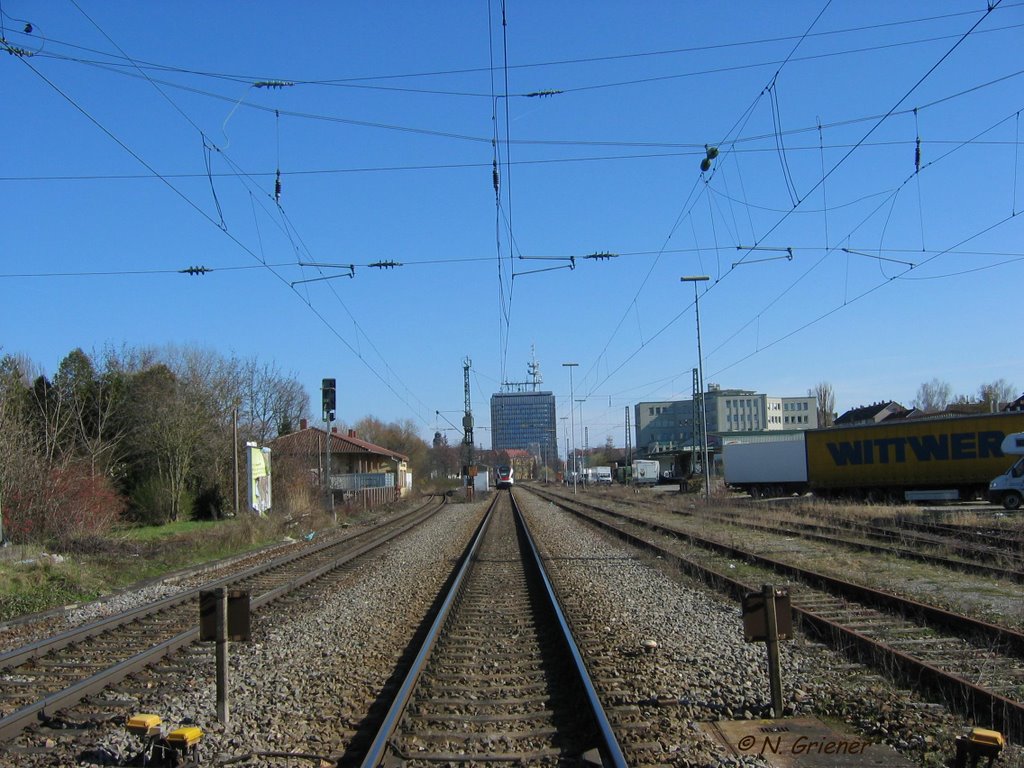 Am Bahnübergang Schneckenburgstraße: Blick gen Osten [03/2007], Констанц