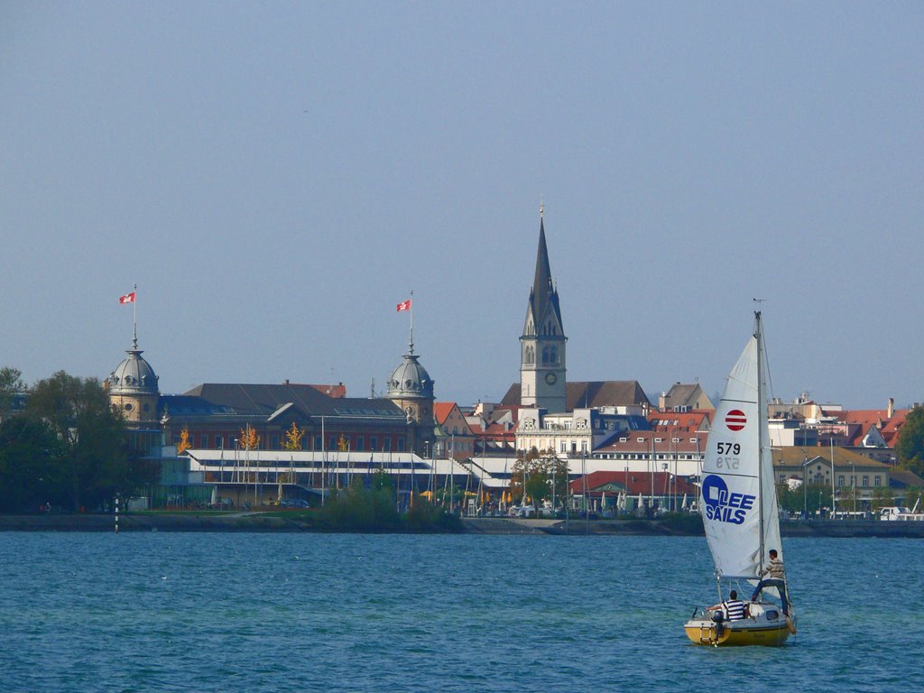 Blick von Kreuzlingen nach Konstanz (© Buelipix), Констанц