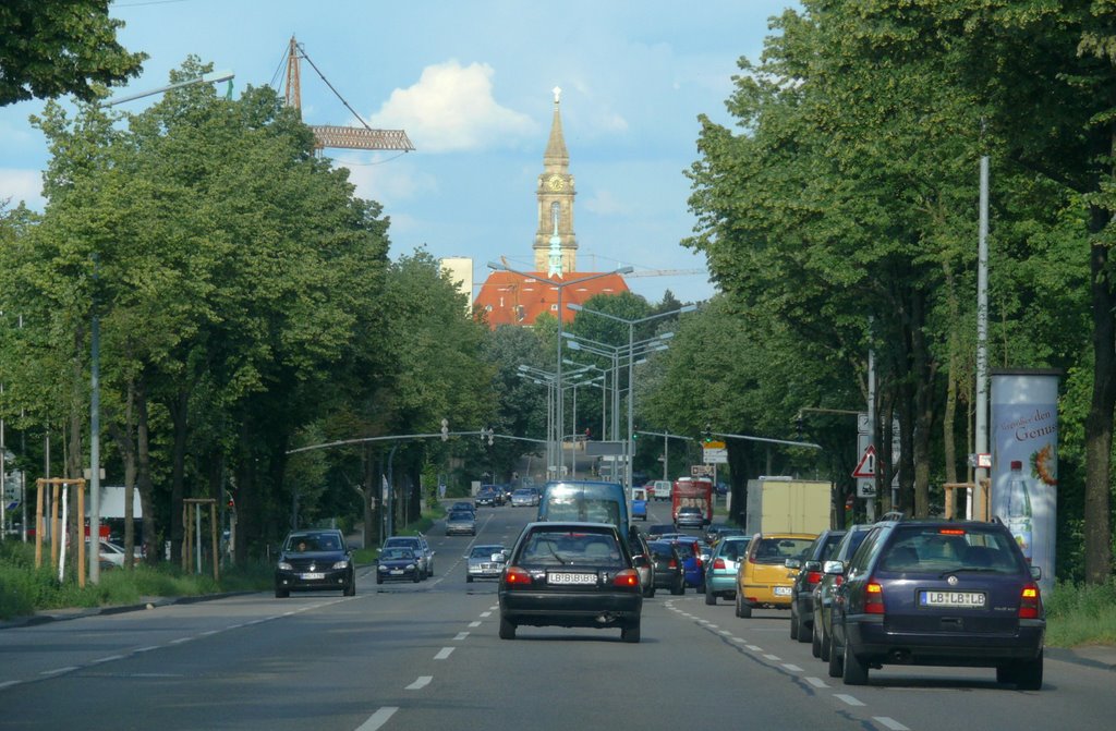 Friedenskirche  +  Schwieberdinger Straße, Людвигсбург
