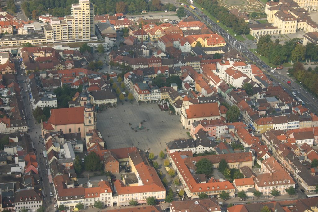 Luftbild Marktplatz Ludwigsburg, Людвигсбург