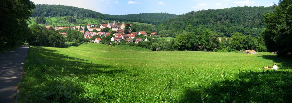 Bebenhausen: Panorama über Bebenhausen, Рютлинген