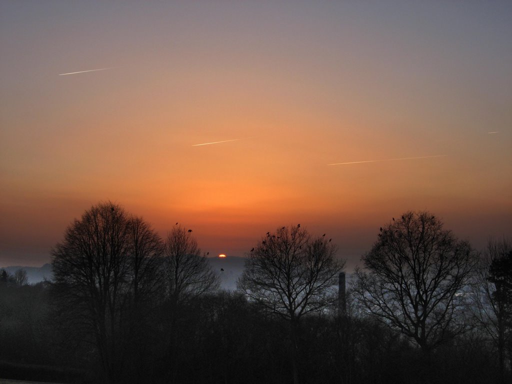 Sonnenuntergang auf dem Österberg, Тюбинген