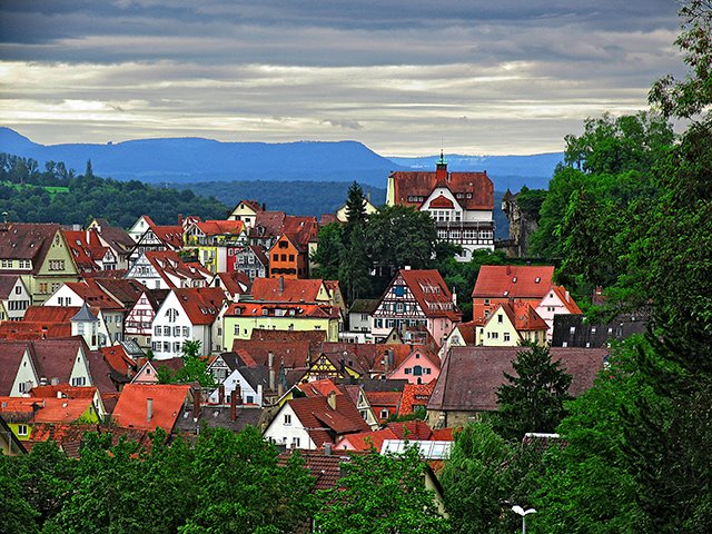 Blick vom Tübinger Schloss, Фрейберг