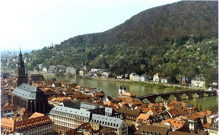 Heidelberg, Germany as seen from the castle, Хейдельберг