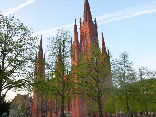 Spring in Wiesbaden 2013: Marktkirche / Market Church, Висбаден