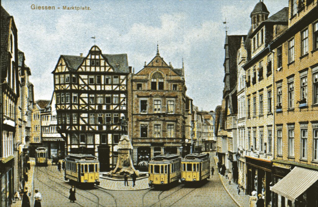 Marktplatz um 1918 !, Гиссен