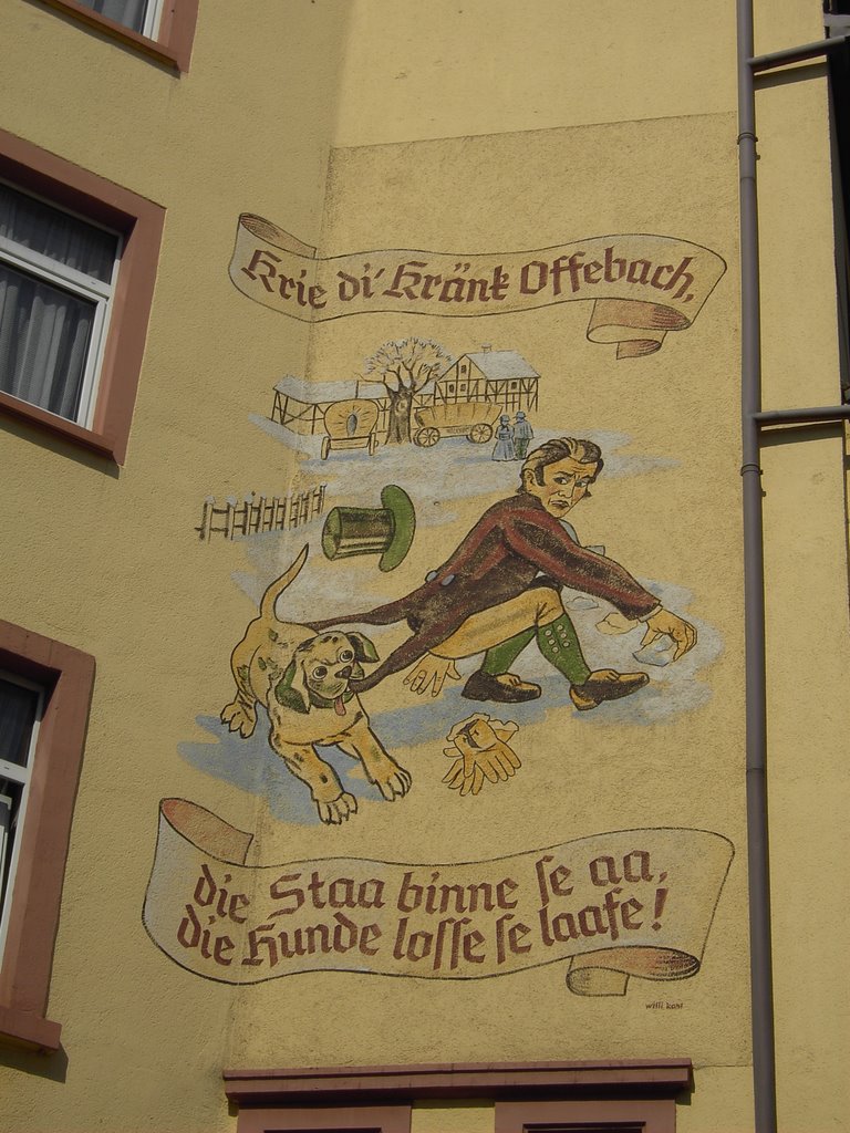 Frankfurter Spruch auf Bürgeler Haus, Оффенбах