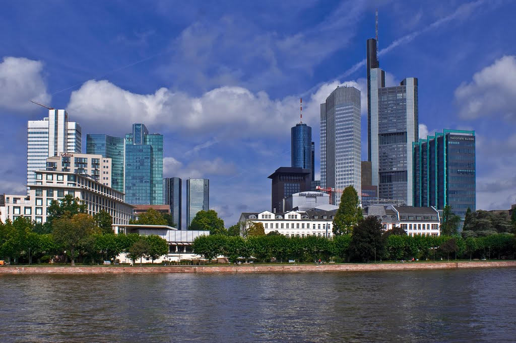 Die Skyline von Frankfurt am Main., Франкфурт-на-Майне