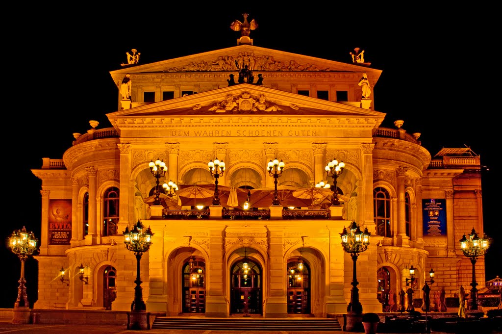 Die Alte Oper bei Nacht., Франкфурт-на-Майне