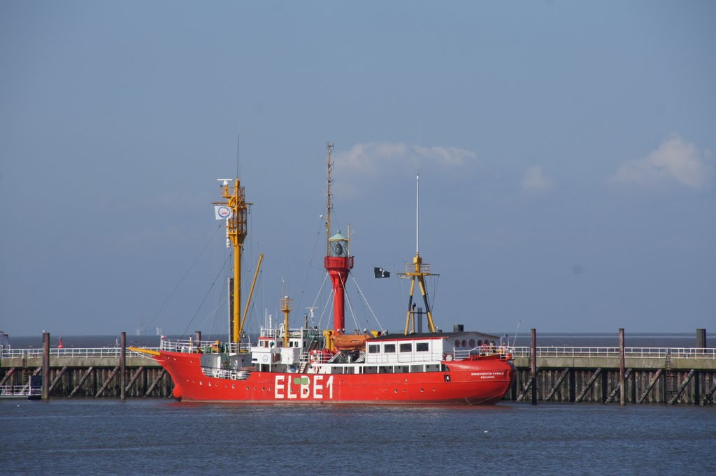 Feuerschiff Elbe 1 im Hafen von Cuxhaven, Куксхавен