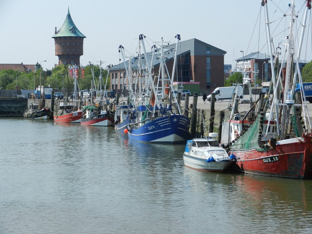 Cuxhaven  (vom Boot aus gesehen), Куксхавен