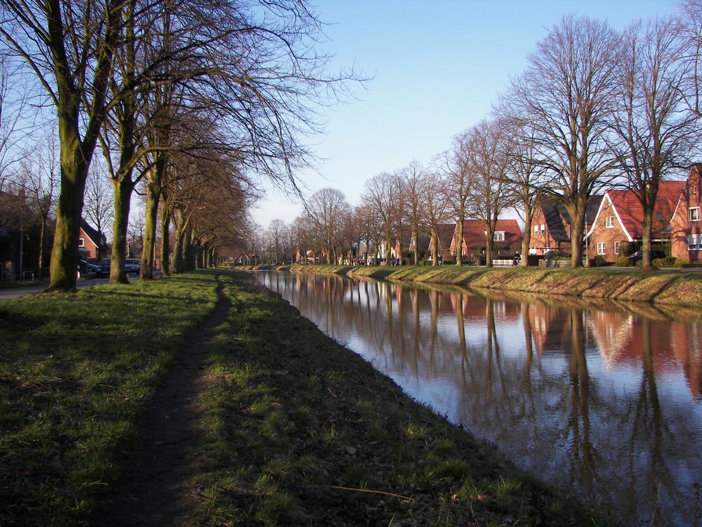 Ems-Vechte Kanal in Nordhorn, Нордхорн