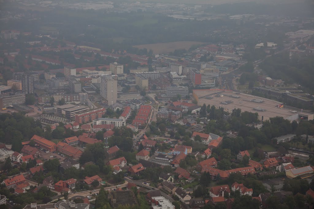 Luftaufnahme | Salzgitter City | Innenstadt | CityCarree | Oskar Kämmer Schule, Salzgitter