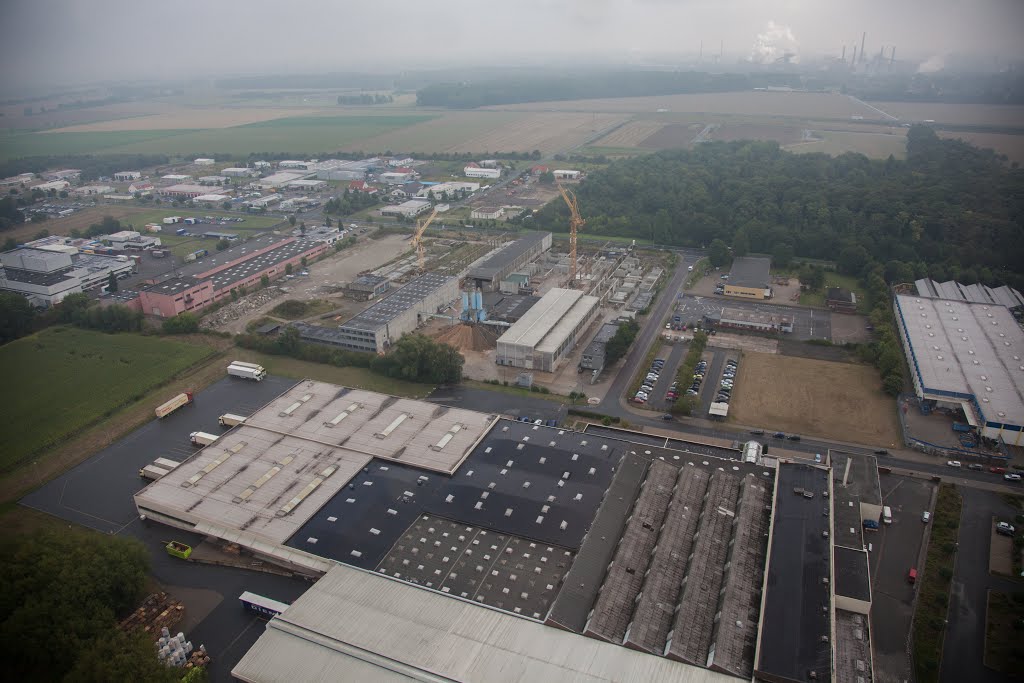Luftaufnahme | Industriegebiet Salzgitter Engelnstedt | Lichtner-Dyckerhoff Beton Niedersachsen GmbH & Co. KG - Werk Salzgitter, Salzgitter