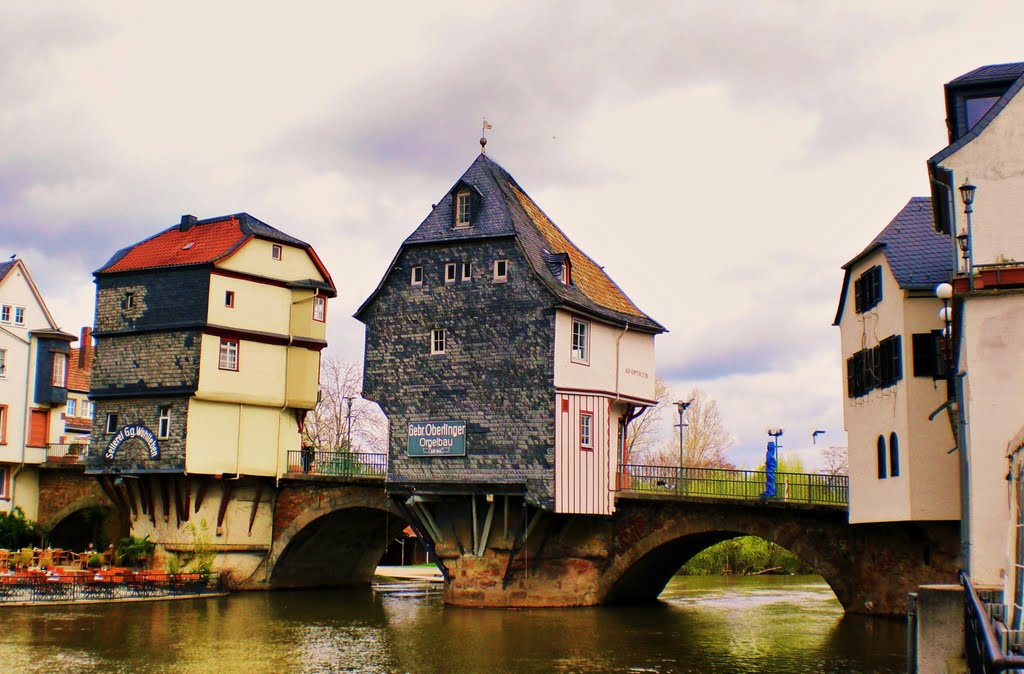 The bridge houses, Бад-Крейцнах