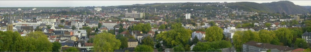 T - Panorama von der Kauzenburg aus, Бад-Крейцнах