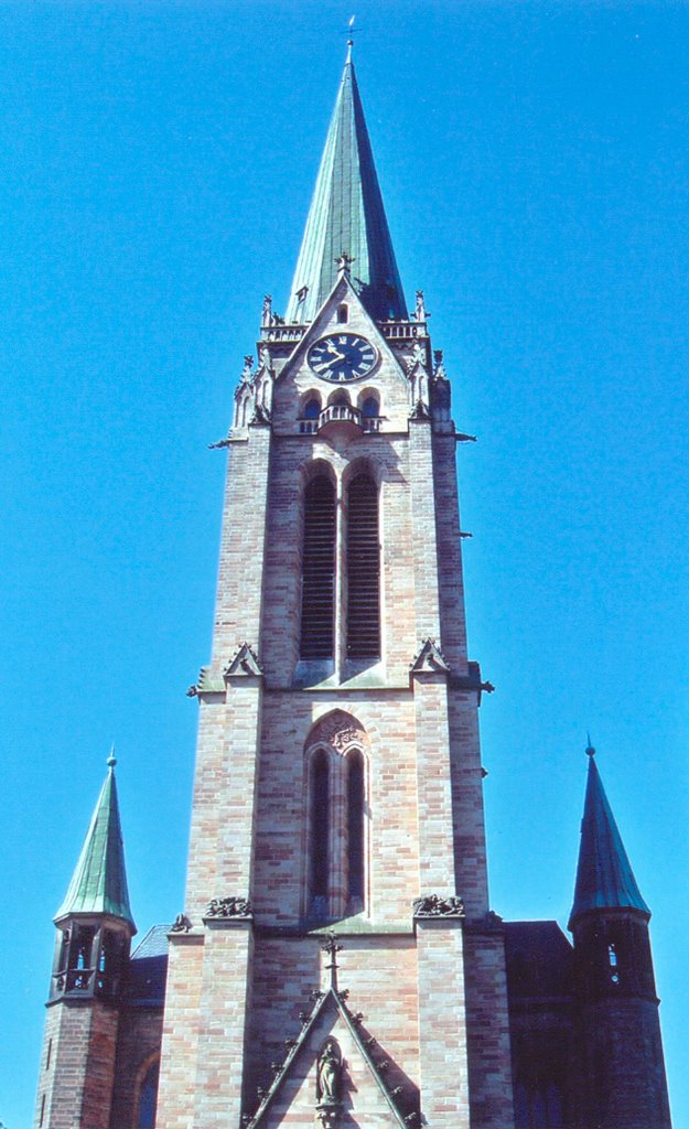 Kaiserslautern, Turm der katholischen Kirche St.Maria, Кайзерслаутерн