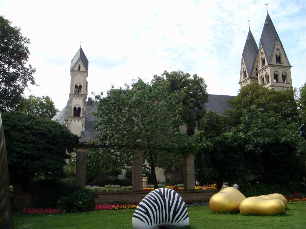 ALEMANIA Iglesia de San Kastor y museo Ludwig, Koblenz, Кобленц