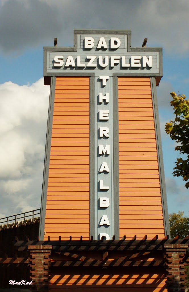 Das * Wahrzeichen * für  Bad Salzuflen   als  > Thermalbad  <  im Kurzentrum  von Bad Salzuflen, Бад-Зальцуфлен