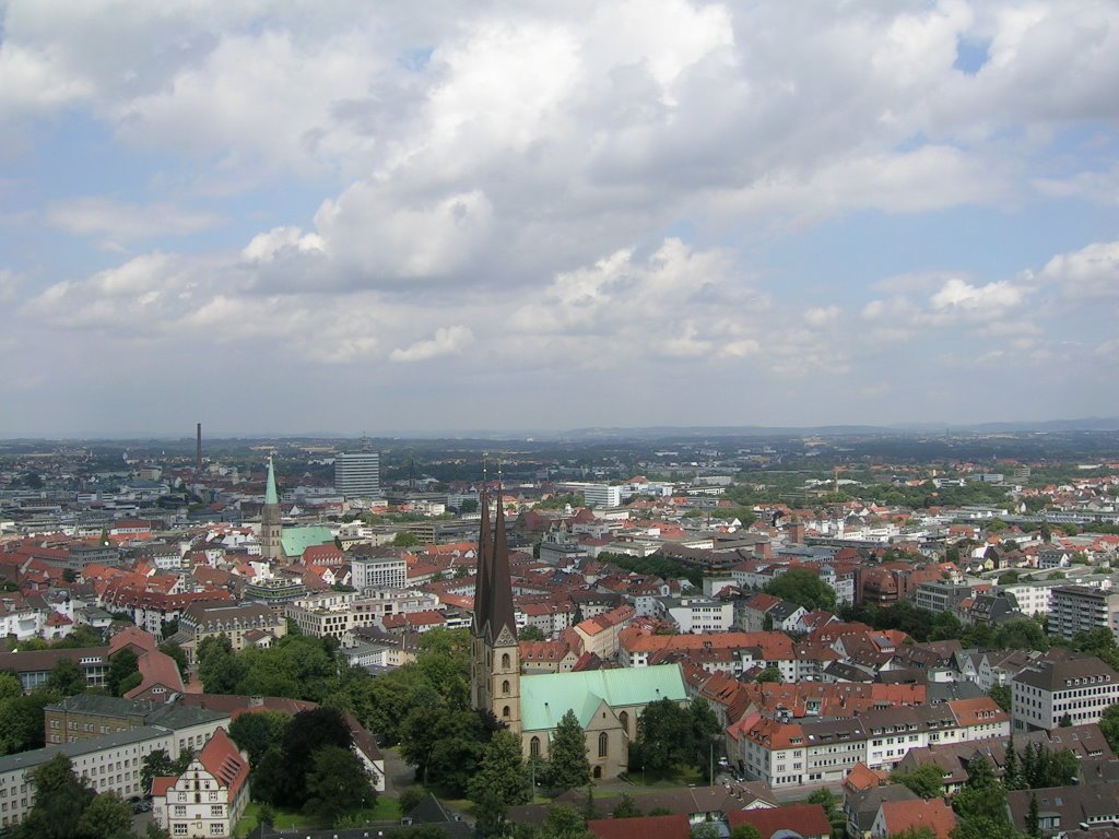 Bielefeld v. Burgturm-Live cam bei panoramablick.com-, Билефельд