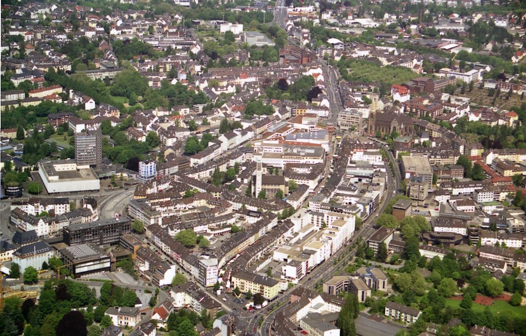 Innenstadt Solingen, Luftbild, Золинген