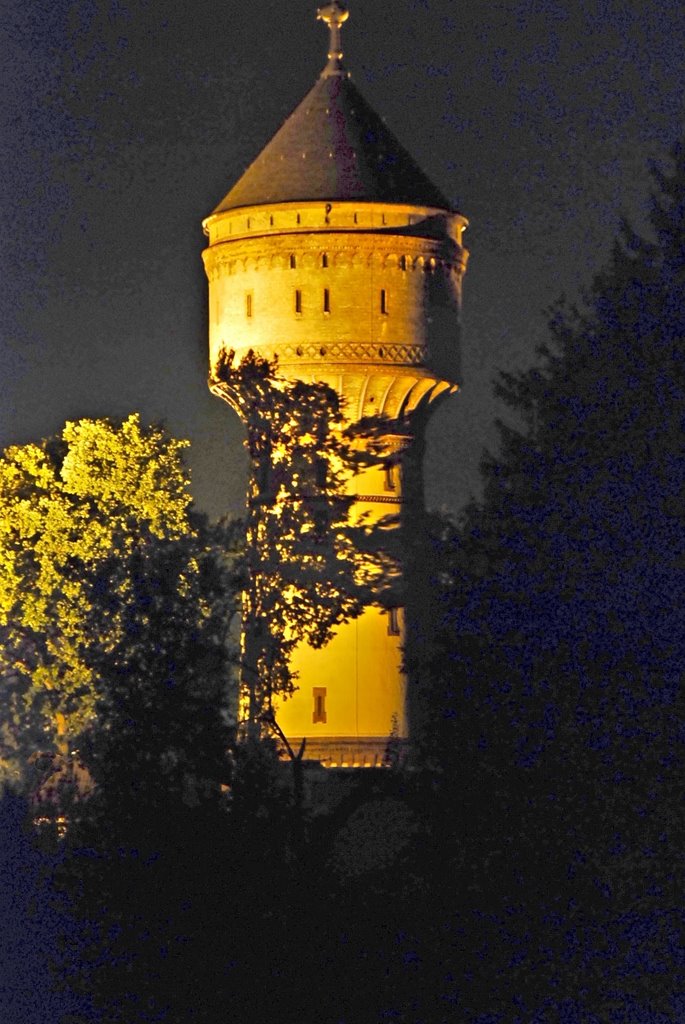Wasserturm Lippstadt bei Nacht, Липпштадт