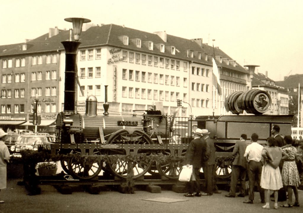 Ausstellung der ersten Dampflokomotive am Hauptbahnhof 1964, Монхенгладбах