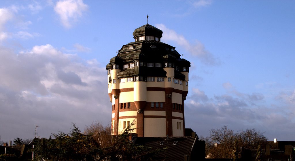 Mönchengladbach Wasserturm, view to SW, Монхенгладбах