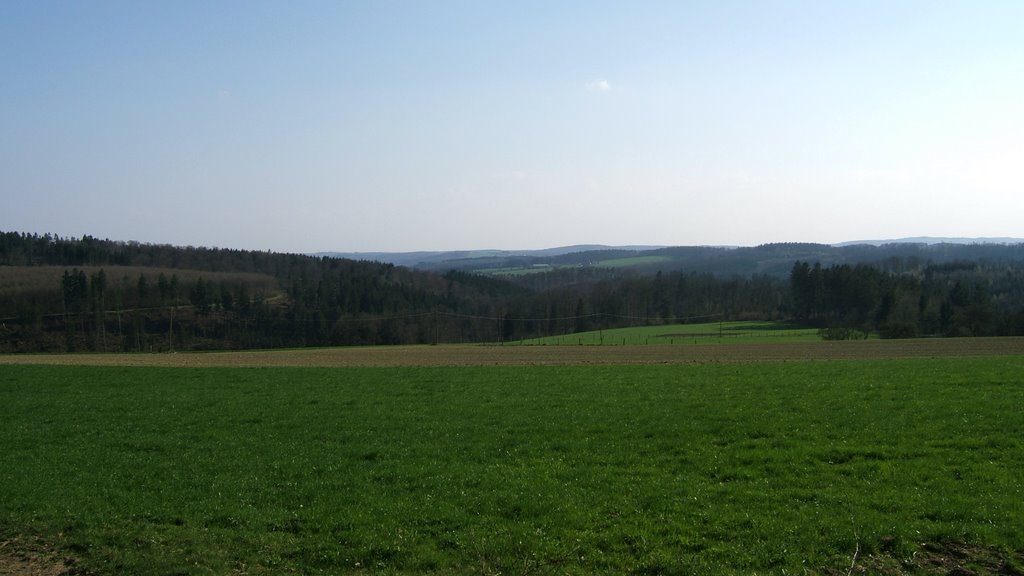 Strick, Blick Richtung Westerwald, Рейн