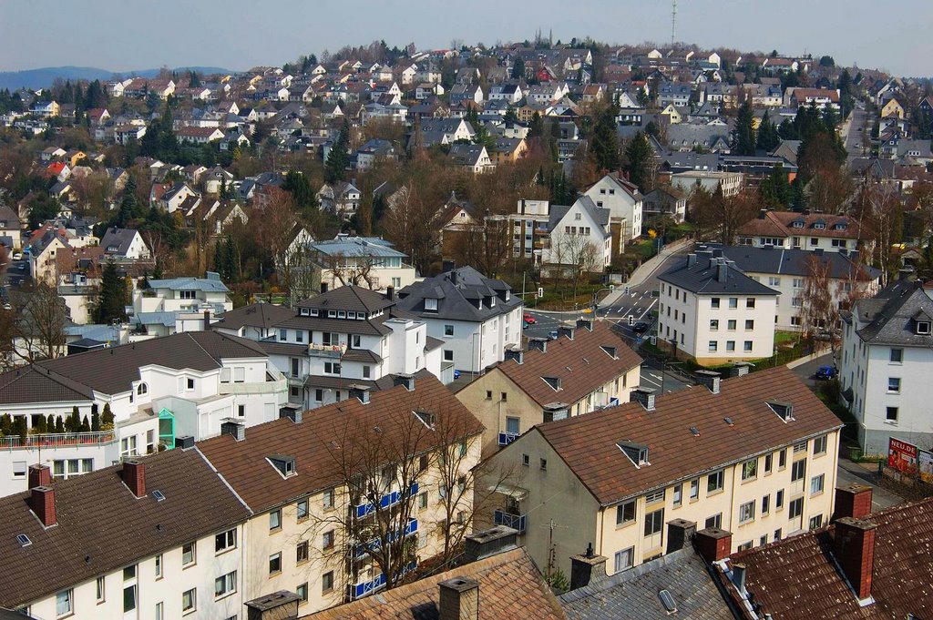 Aussicht vom Oberes Schloss, Siegen, Зиген