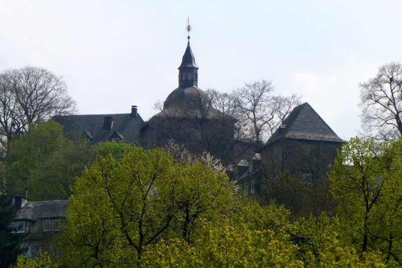 Blick zum Oberen Schloss in Siegen, Зиген