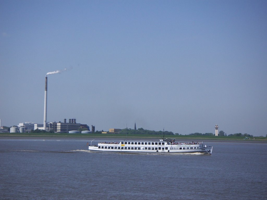 Bremerhaven - Ausflugsdampfer "Oceana" auf der Weser, Бремерхафен
