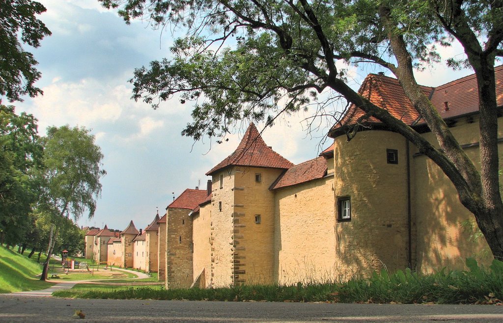 An der Schießgrabenmauer in Weißenburg (1), Вайсенбург