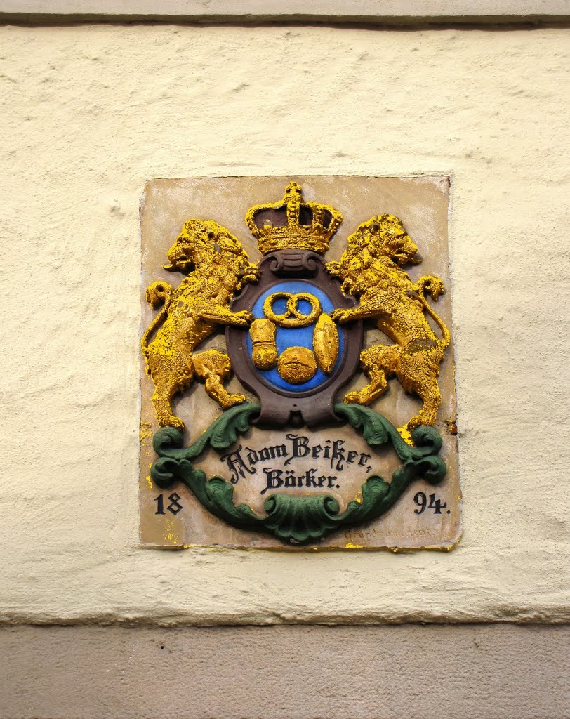 Weißenburg in Bayern - Wappen des Bäckers Beiker, Вайсенбург