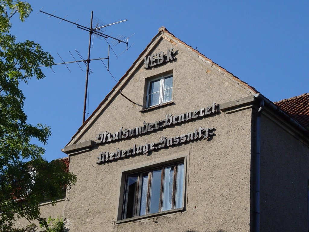 Sassnitz - VEB K Stralsunder Brauerei Niederlage Sassnitz, Засниц
