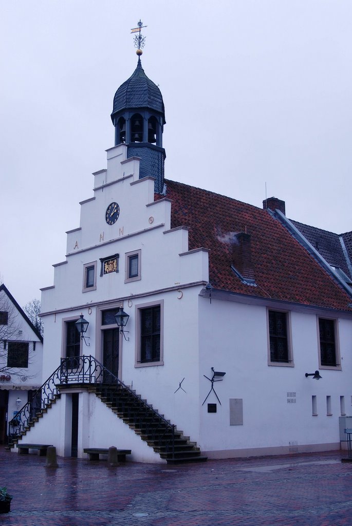 The historic Rathaus (town hall) on the Marktplatz, build 1555., Линген