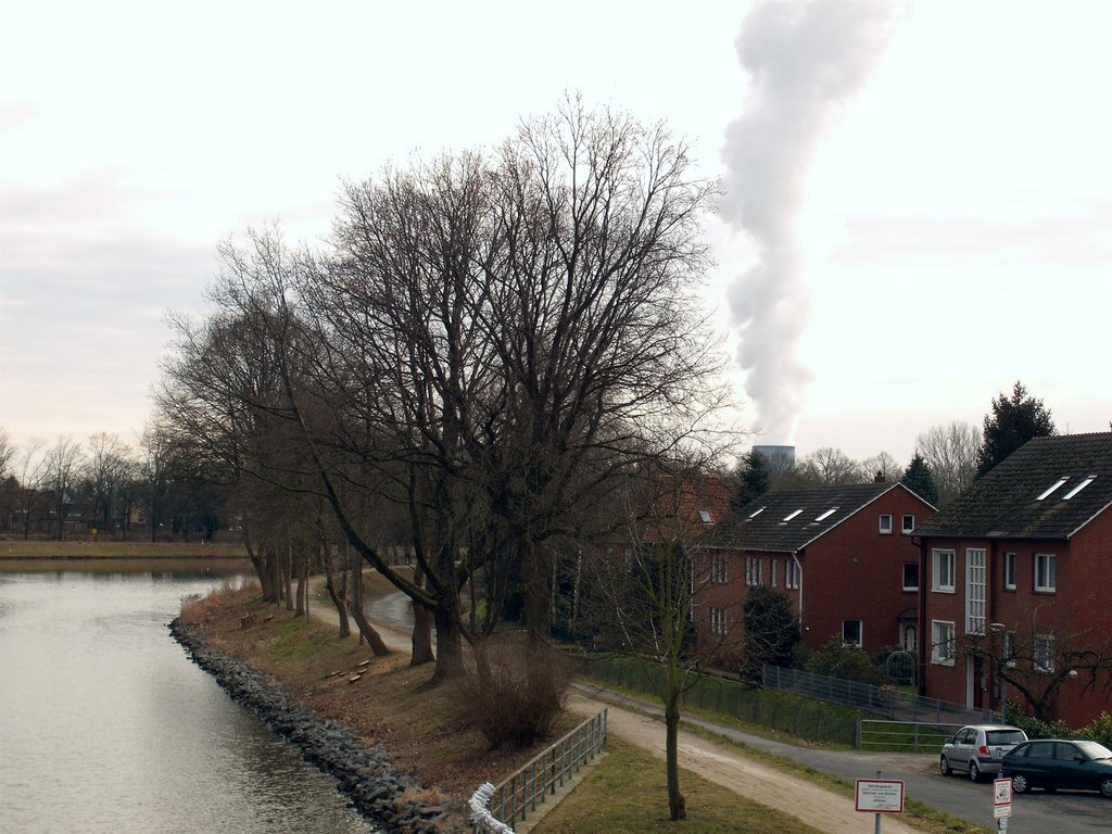 Dortmund-Emskanaal en kerncentrale in Lingen, Линген