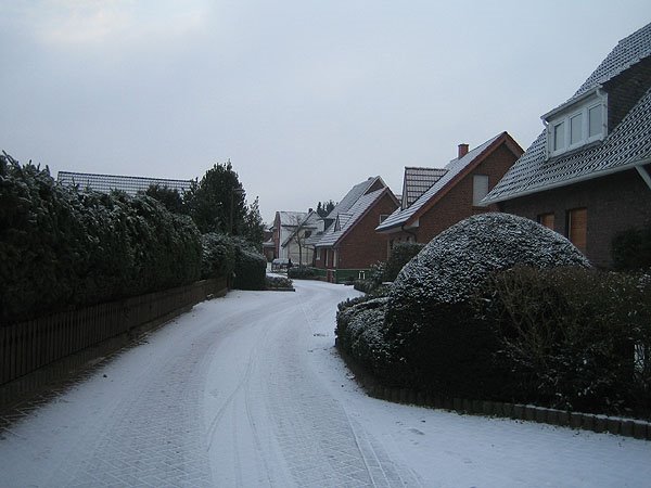 Snow falling in Lingen, Линген