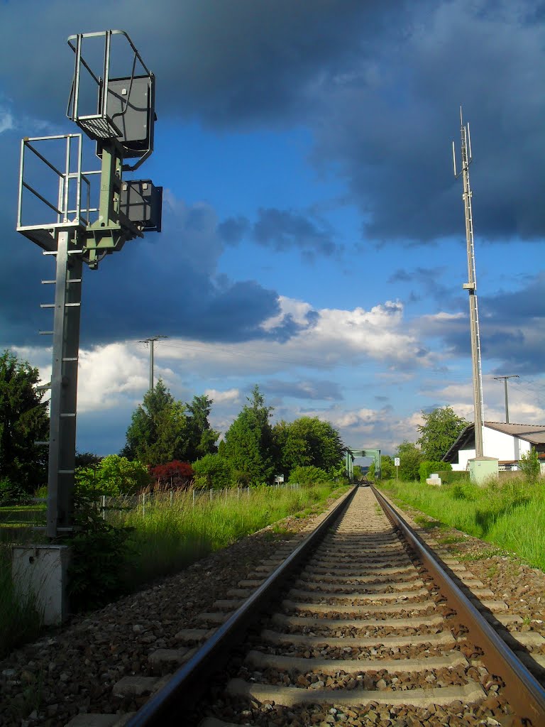 Bahnübergang in Mühldorf (13.06.2012,Mi), Мюльдорф
