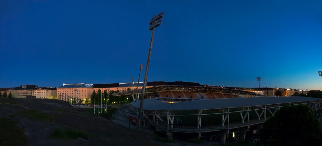 Sonera Stadium (Finnair Stadium, 1999-2000), PANORAMA,  4.6.2011, 2:50, Хельсинки